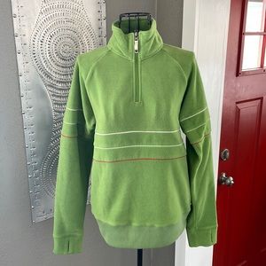 Burton Snowboards Women’s 1/4 zip Fleece Sweater - size Medium - Green color